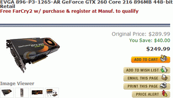 GeForce GTX 260 216 price drop
